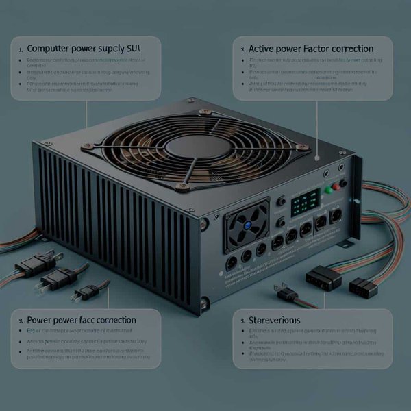 Quels sont les avantages d'une alimentation PC avec correction du facteur de puissance (PFC) active ?